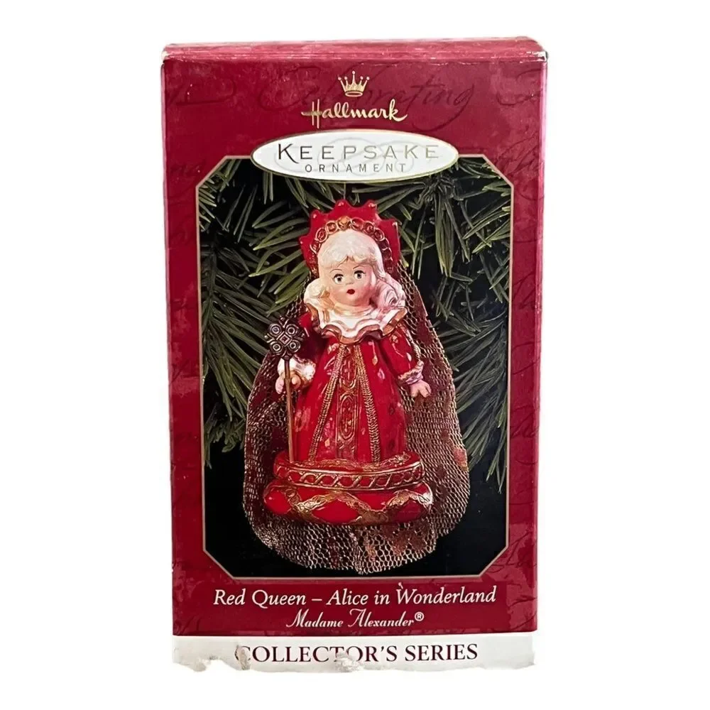 Hallmark Keepsake Ornament Madame Alexander Red Queen 1999 Alice Wonderland